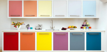 Цвет фасадов для кухни